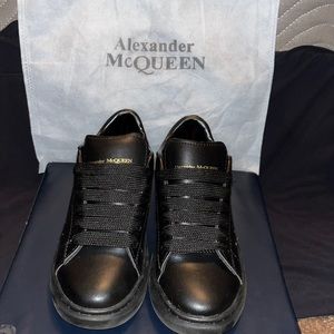 Black Alexander McQueen oversized sneakers in a euro size 37(6.5 US) small fit
